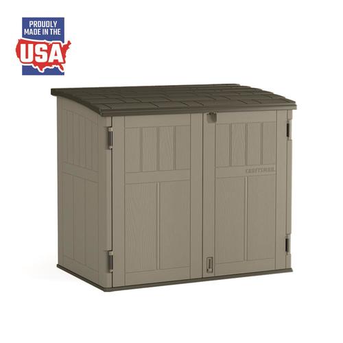 craftsman common: 6-ft x 4-ft; actual interior dimensions