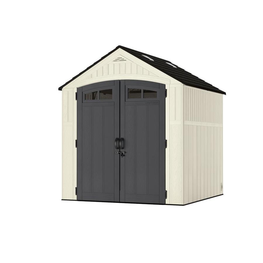 craftsman 7-ft x 7-ft craftsman resin storage shed gable