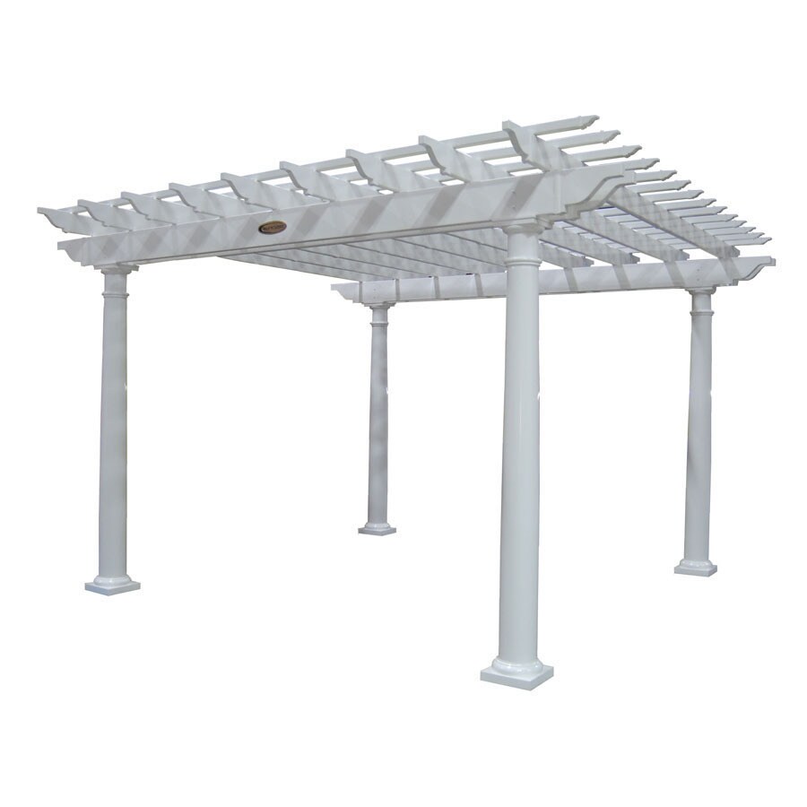 Suncast R1414VP  Pergola White Plastic Freestanding Pergola