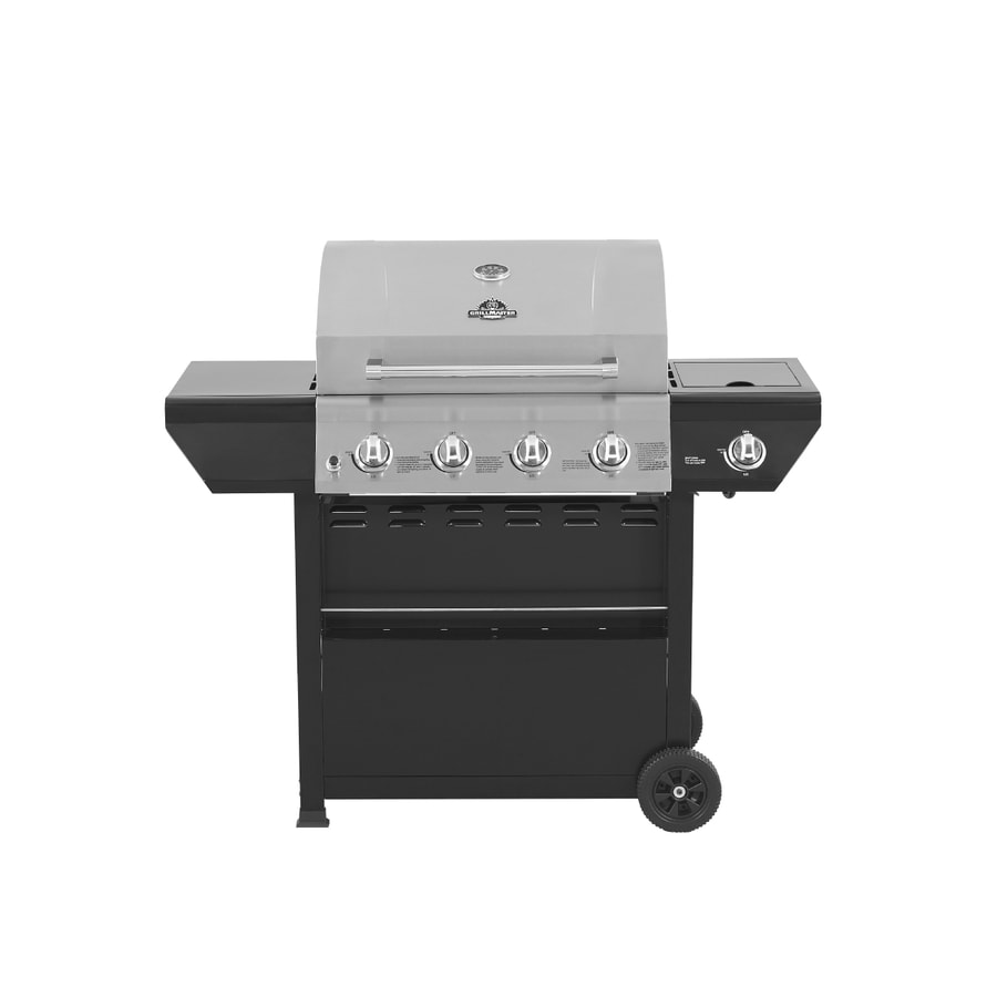 Burner Lowes Barbeque Grill Grill Master Stainless Steel/Black