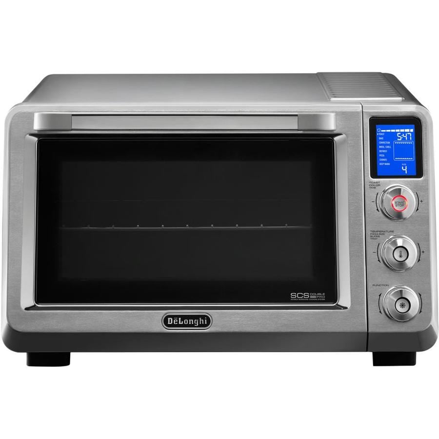 Delonghi 4 Slice Stainless Steel Convection Toaster Oven At Lowes Com