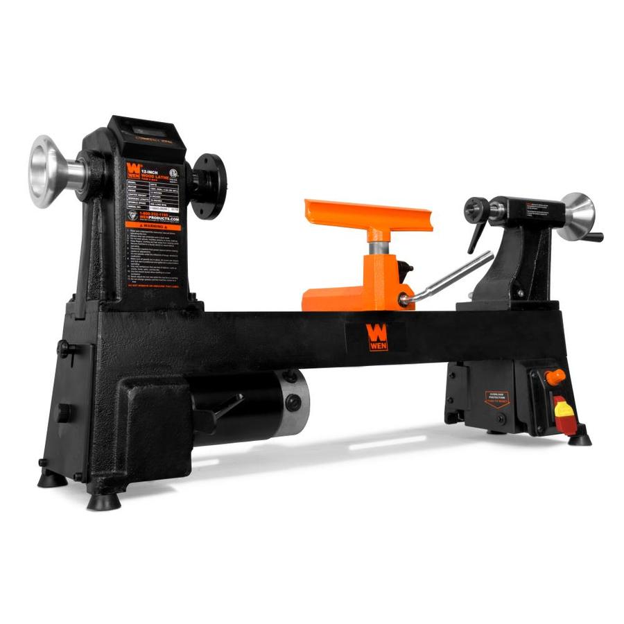 WEN 12-in by 18-in Variable Speed Cast Iron Wood Lathe in WEN 12-in by 18-in Variable Speed Cast Iron Wood Lathe in