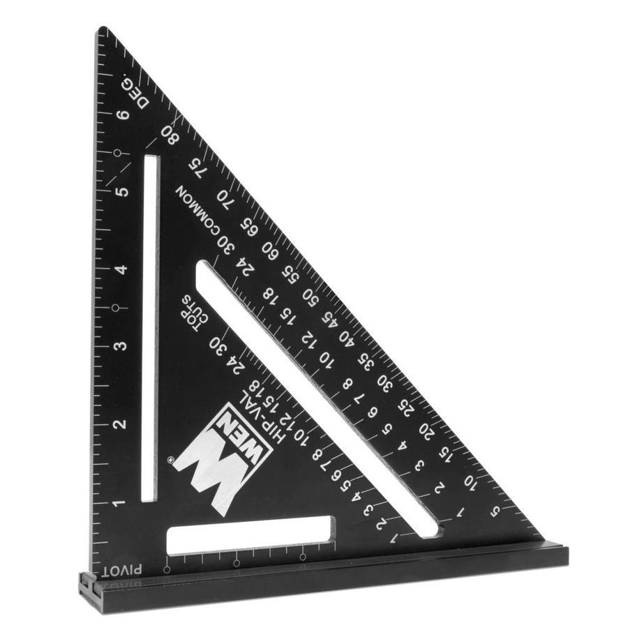 WEN 7-in Magnetic Rafter Square Layout Tool with Laser-Etched Scale in ...