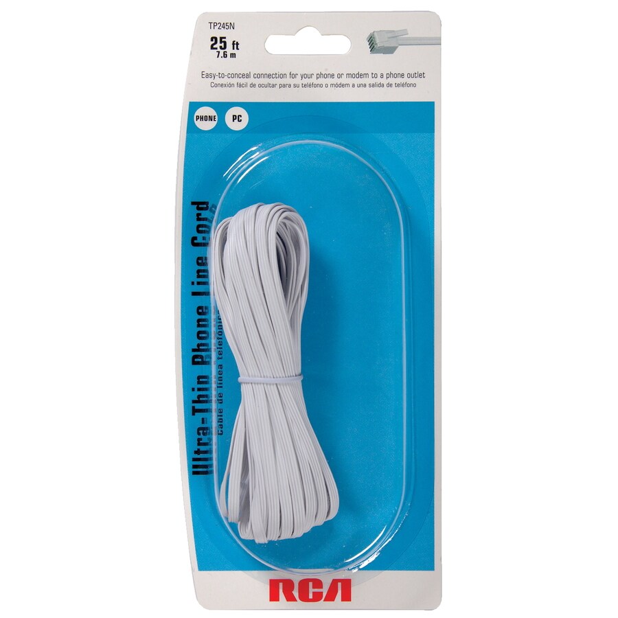 RCA TP245N 25' Thin Phone Line Cord