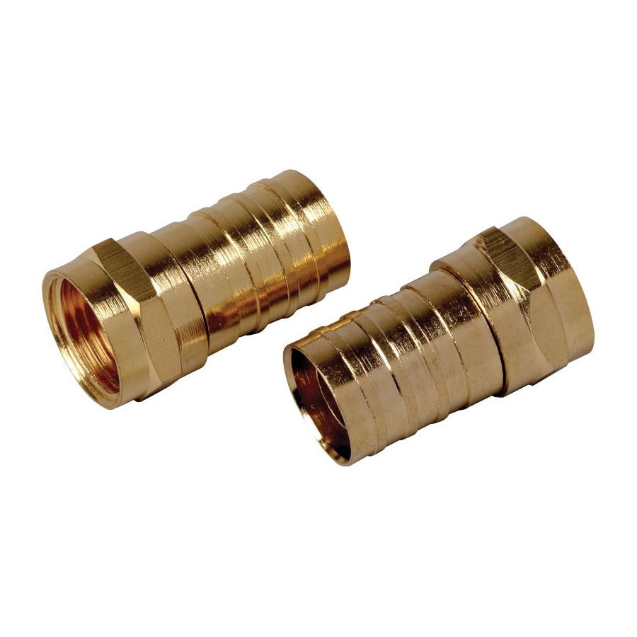 RCA VHQ14510N 10-Pack Ring Crimp Coax Cable Connector