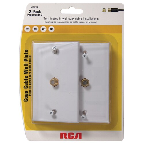 RCA Coax Cable Wall Jack in the Audio & Video Wall Jacks department at
