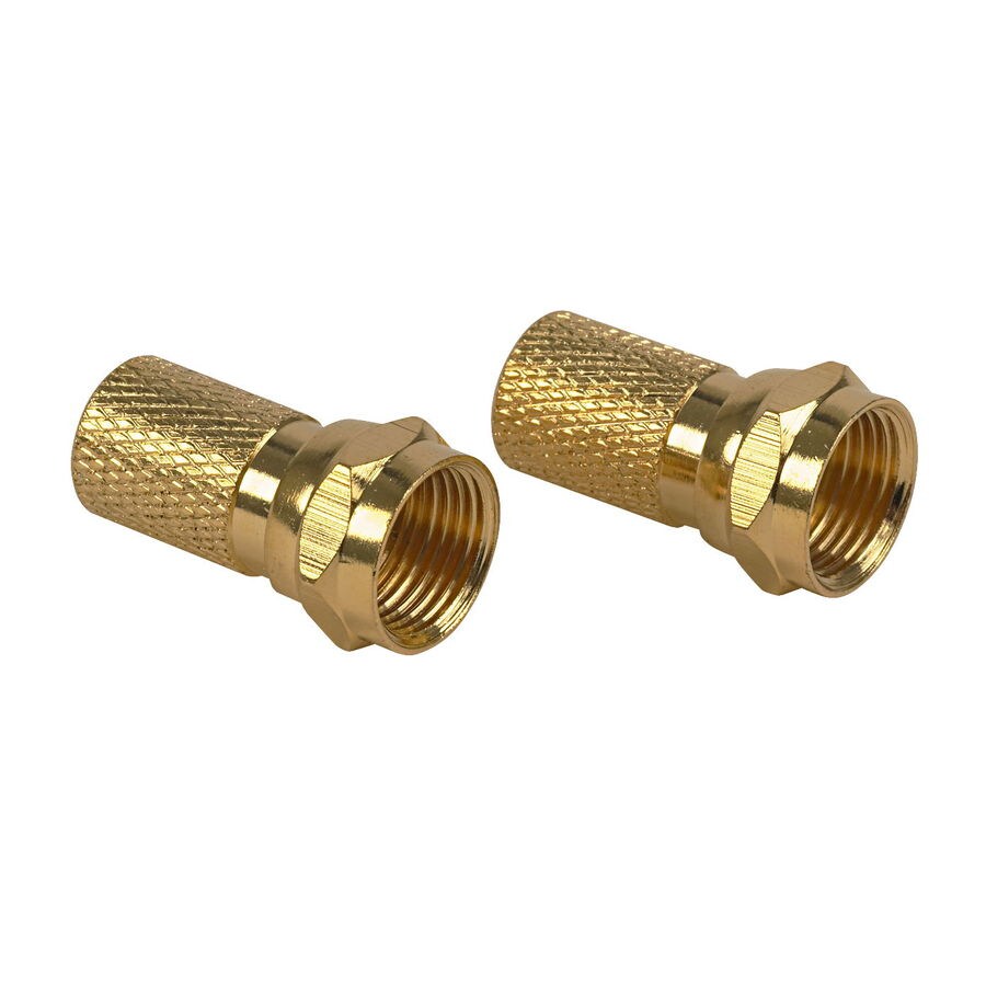 RCA VH594N 4-Pack Ring Screw-On Coax Cable Connector