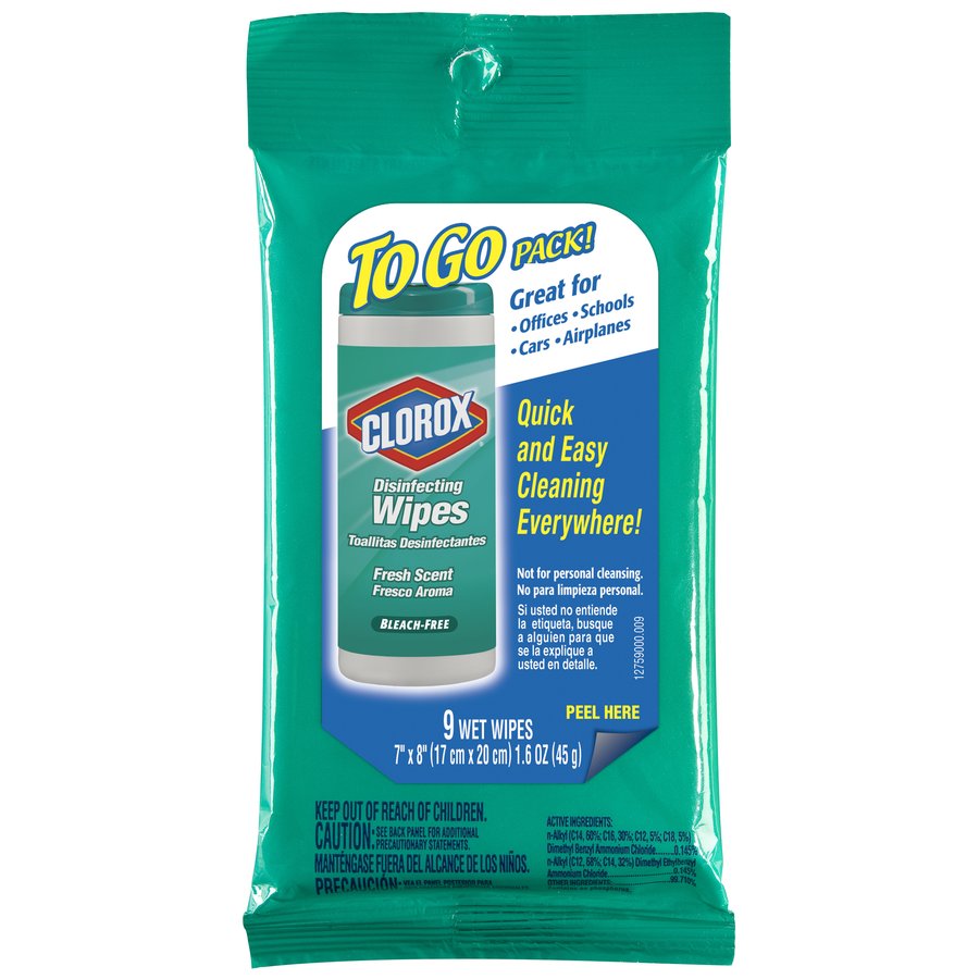 Clorox Disinfecting Wipes 4460001665 9 Piece-Count Fresh Scent All-Purpose Cleaner