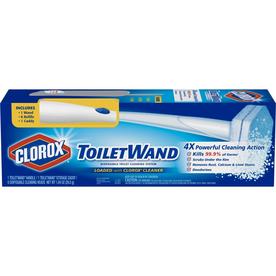 Clorox ToiletWand Disposable Toilet Cleaning System - ToiletWand, Storage Caddy and 6 Disinfecting ToiletWand Refill Heads (Packaging May Vary) (03191) (B0010B5EQS)