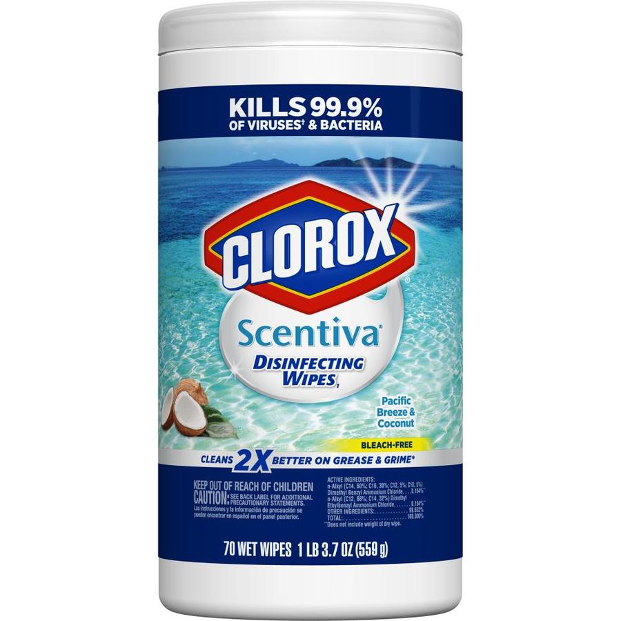 Clorox Scentiva Pacific Breeze and Coconut 70Count Pacific Breeze and