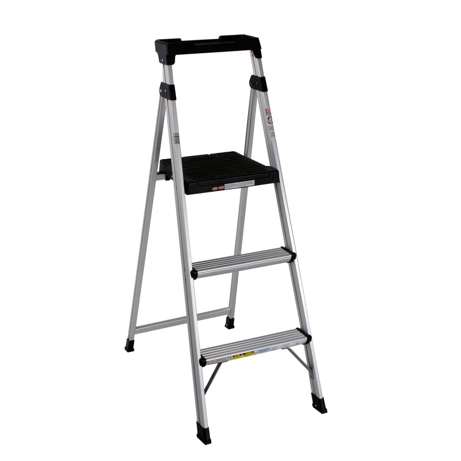 Cosco 3-Step Aluminum Step Stool at Lowes.com