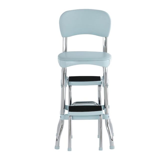 Cosco COSCO Stylaire Retro Chair + Step Stool with sliding steps (Teal ...
