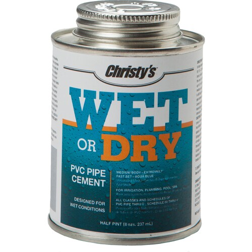 Christy S Wet Or Dry Conditions 8 Fl Oz Pvc Cement In The Pipe Cements Primers Cleaners Department At Lowes Com