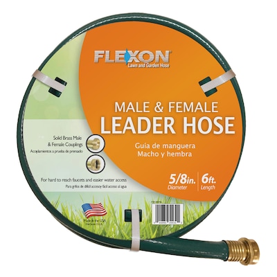 Flexon 5 8 In X 6 Ft Light Duty Vinyl Green Garden Hose At Lowes Com