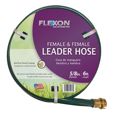 Flexon 5 8 In X 6 Ft Light Duty Vinyl Green Garden Hose At Lowes Com