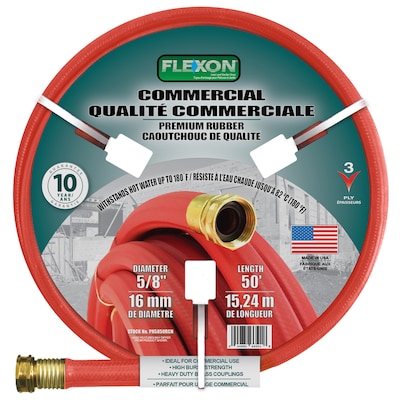 Flexon 5 8 In X 50 Ft Contractor Duty Garden Hose At Lowes Com