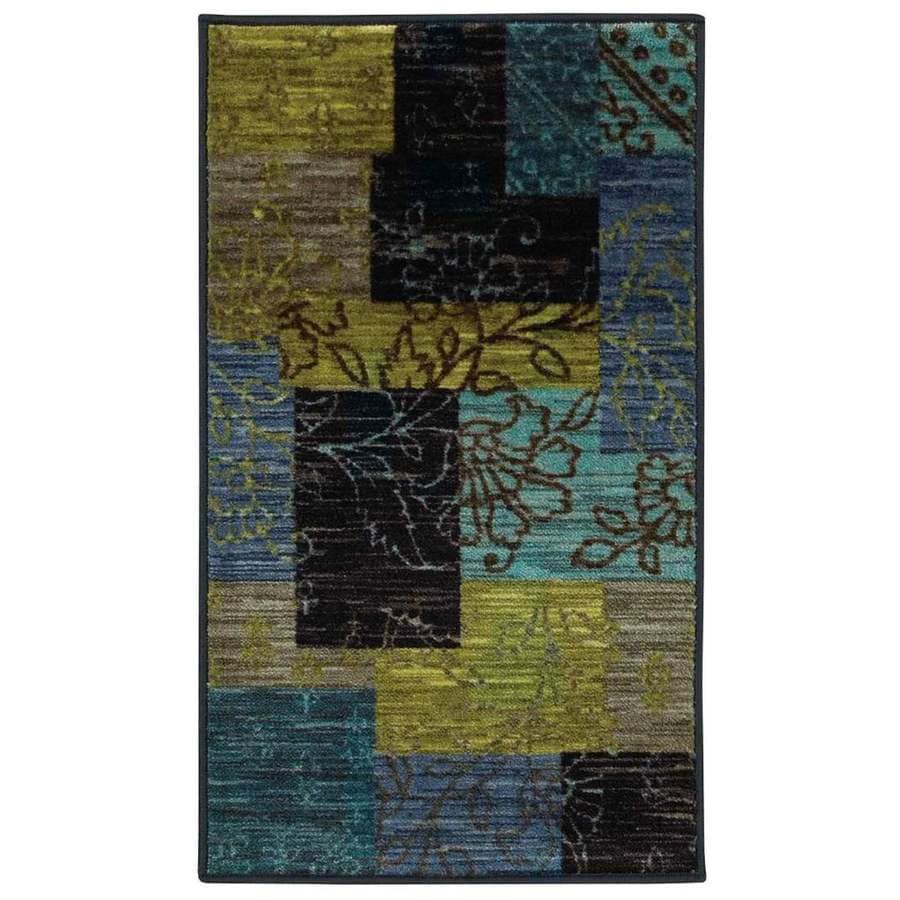 Style Selections Bickerton Blue Rectangular Indoor Tufted Throw Style Selections Bickerton Blue Rectangular Indoor Tufted Throw Rug