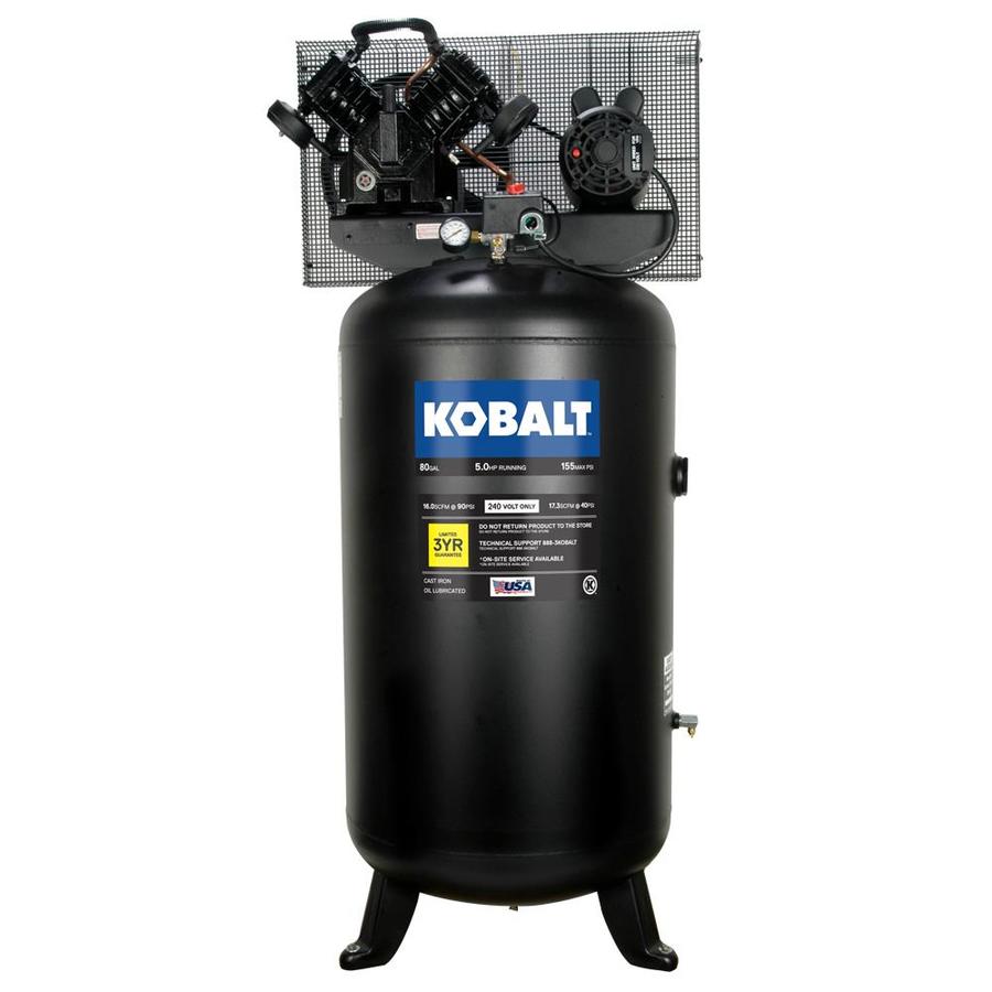 Kobalt 80-Gallon Electric Vertical Air Compressor at Lowes.com