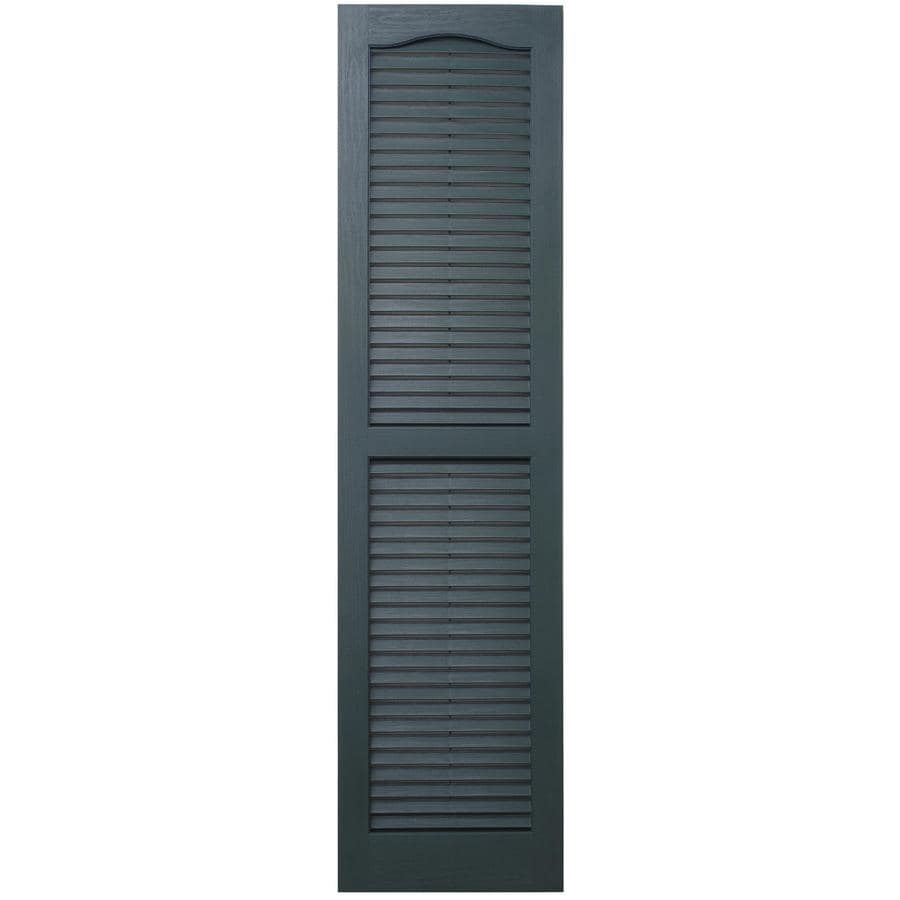 Shop Severe Weather 2-Pack Heritage Green Louvered Vinyl