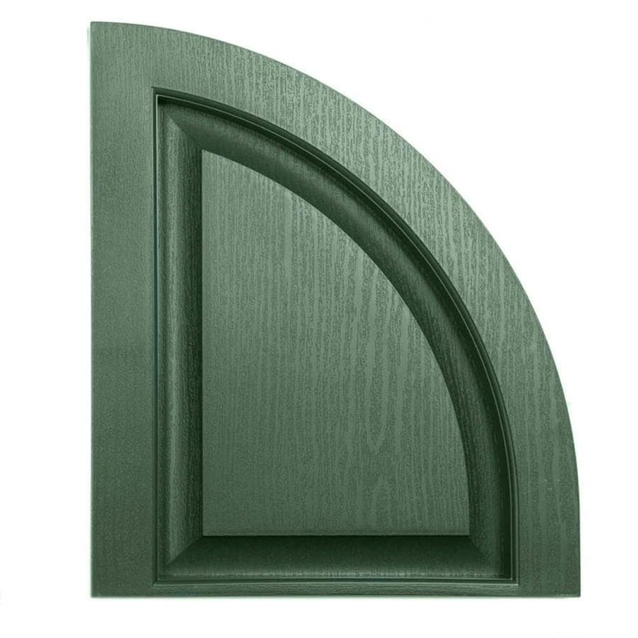 Alpha 2-Pack Heritage Green Raised Panel Vinyl Exterior Shutters (Common: 15-in x 17-in; Actual: 14.5-in x 17-in)