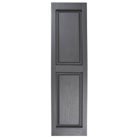 Exterior Shutters Accessories At Lowes Severe Weather 2 Pack Granite Raised Panel Vinyl Exterior Shutters Common 15