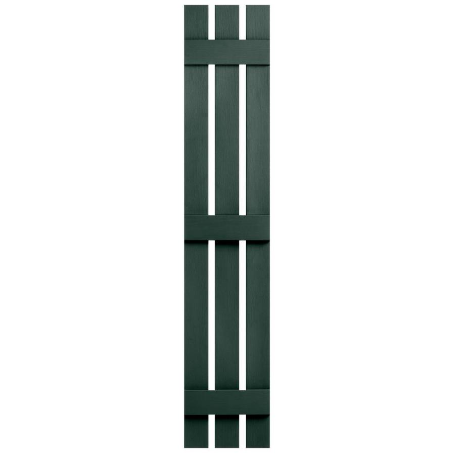 Alpha Pine Board And Batten Vinyl Exterior Shutters Common 12 In