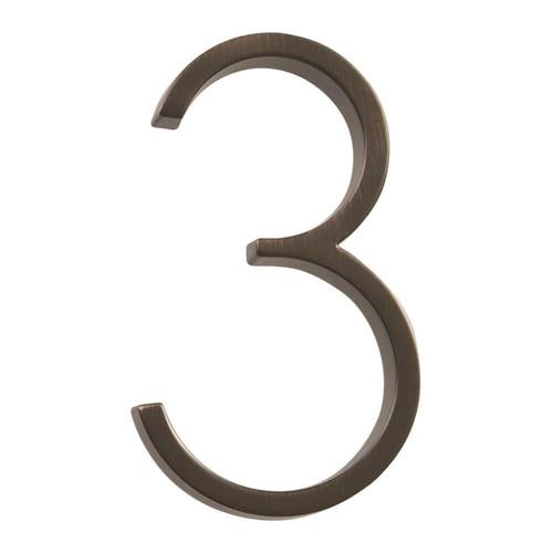 Hillman 5in Bronze Floating House Number at