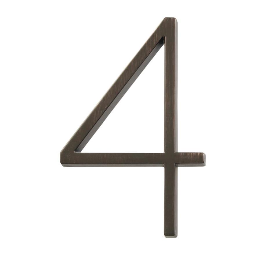 Hillman 5in Bronze Floating House Number at