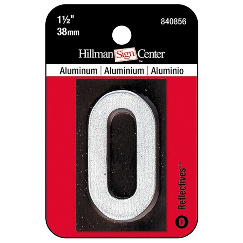 Hillman Sign Center 1.5in Reflective White House Number Standard at