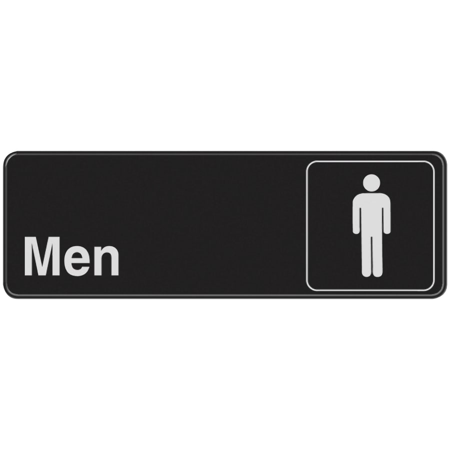 Hillman Sign Center 3in x 9in Acrylic Restroom Sign at