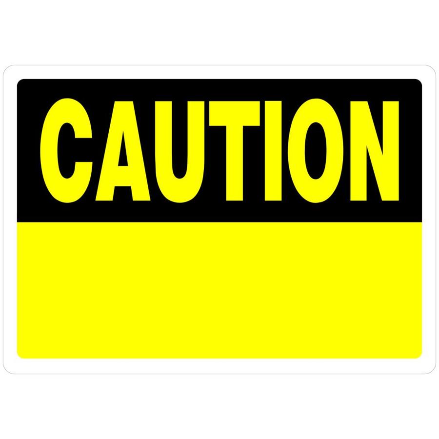 Hillman 10in x 14in Caution Sign at