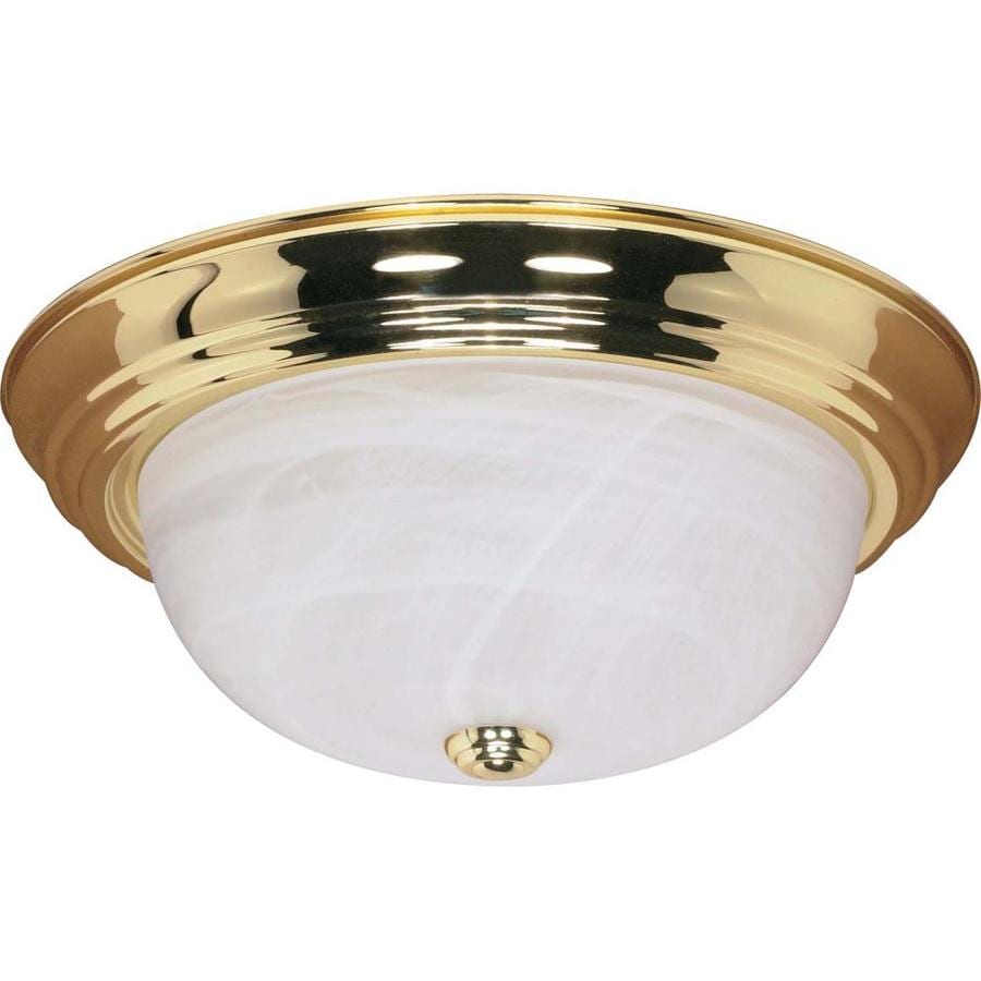 3in Polished Brass Flush Mount Light at
