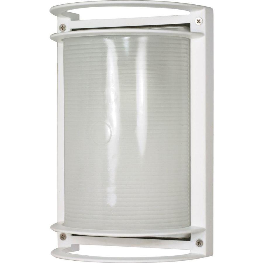 Shop 19.6-in H Semi Gloss White Outdoor Wall Light at Lowes.com