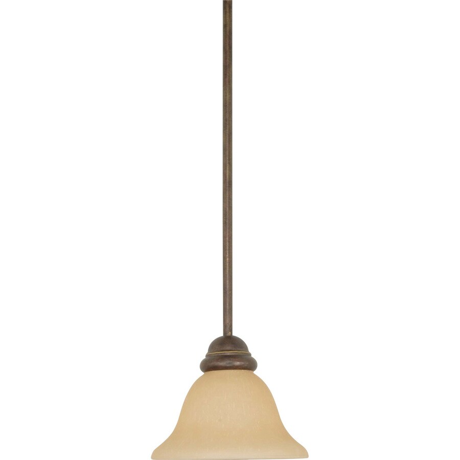 Castillo Sonoma Bronze Pendant Light Traditional Tinted Glass Bell Pendant Light