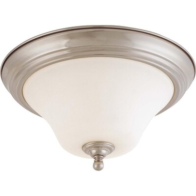2-in Brushed Nickel Transitional Flush Mount Light 2-in Brushed Nickel Transitional Flush Mount Light