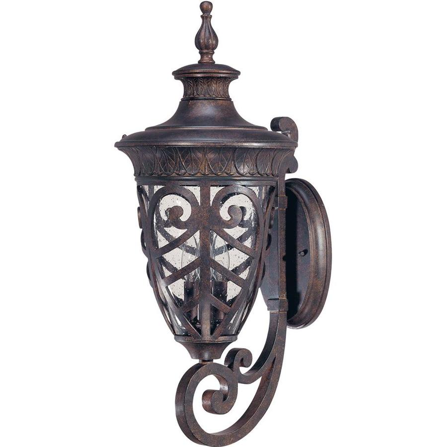 Shop 24.87-in H Dark Plum Bronze Outdoor Wall Light at Lowes.com