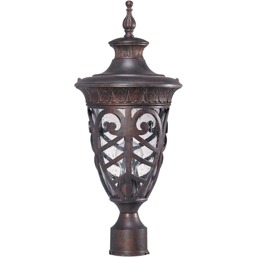 Shop 11.15-in W Dark Plum Bronze Outdoor Flush-Mount Light at Lowes.com