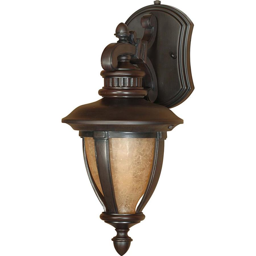 Shop 15.93-in H Old Penny Bronze Outdoor Wall Light at Lowes.com