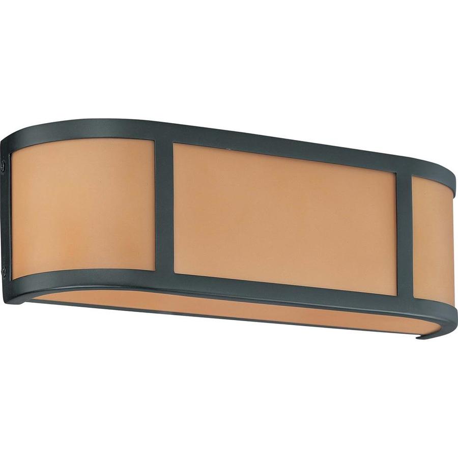 Shop Odeon 18-in W 1-Light Aged bronze Pocket Wall Sconce at Lowes.com
