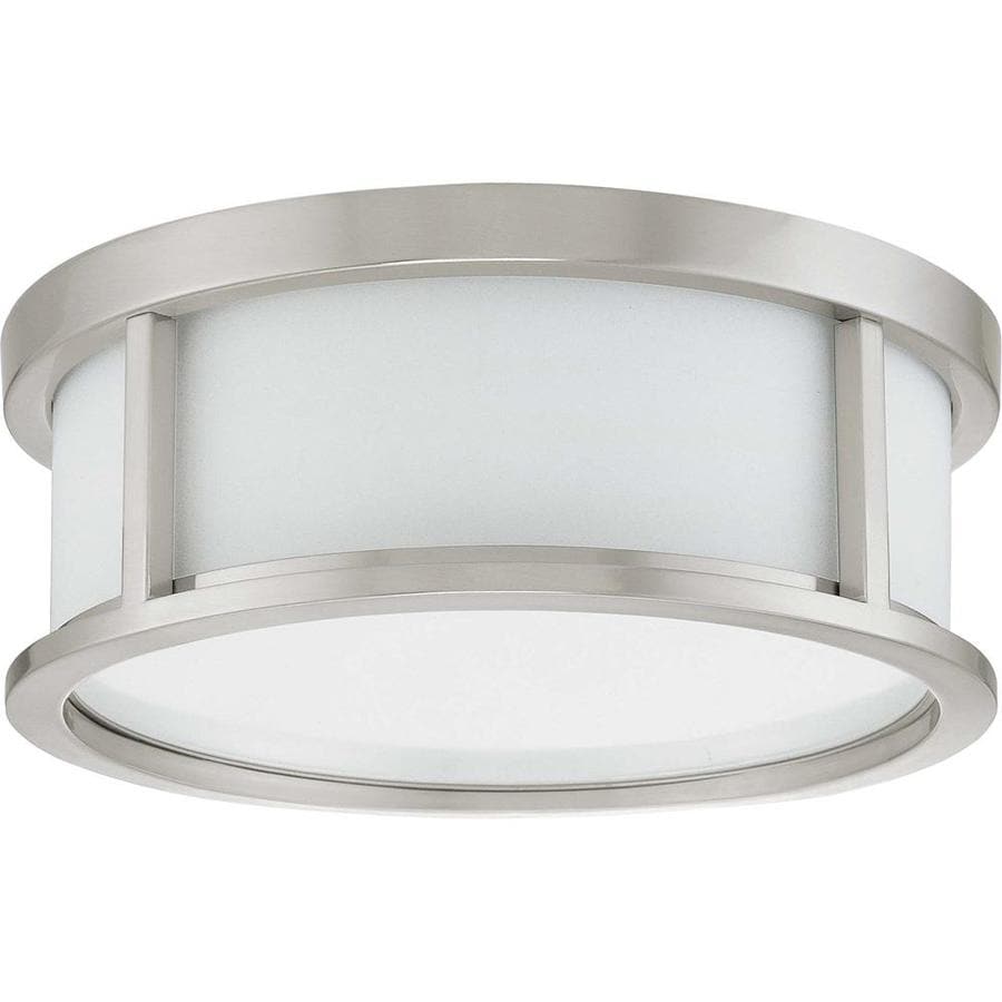 2in Brushed Nickel Flush Mount Light at