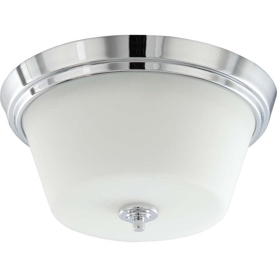 2-in Polished Chrome Transitional Flush Mount Light