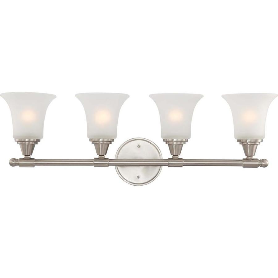 Surrey 3-Light Nickel Transitional Vanity Light