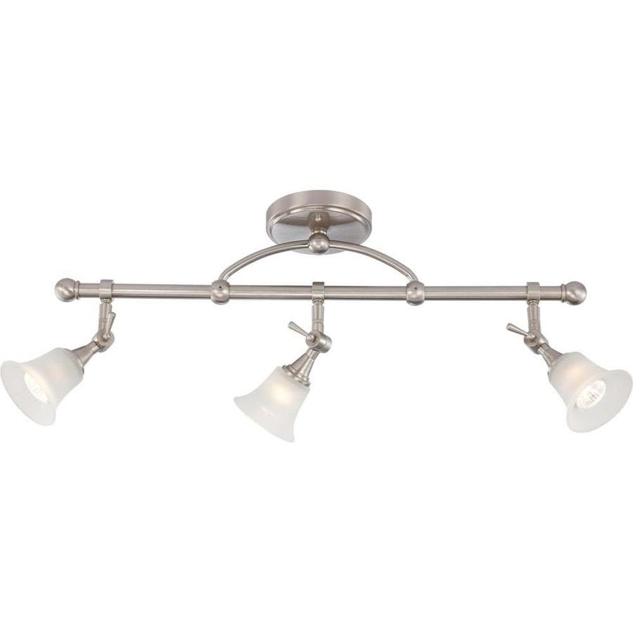 Surrey 3-Light Brushed Nickel Modern/Contemporary Tinted Glass Chandelier