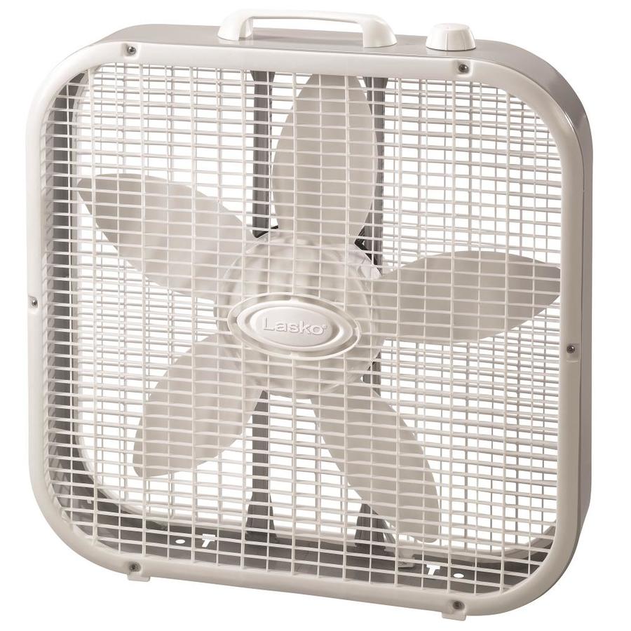 Lasko 20in 3Speed Indoor White Box in the Portable Fans department at