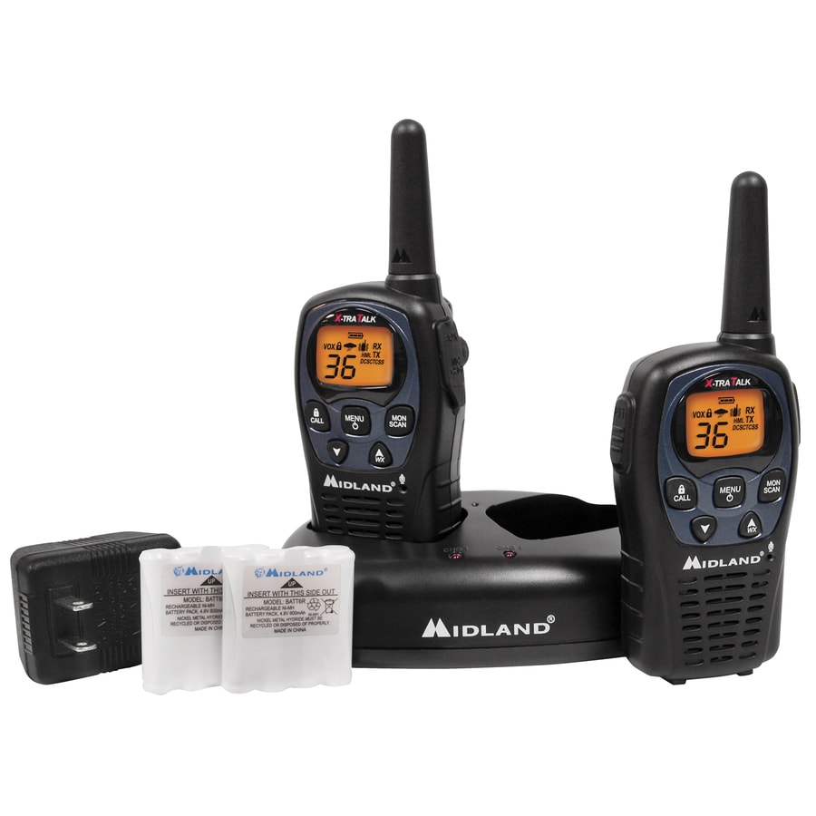 midland gmrs walkie talkie mile rechargeable cgnc
