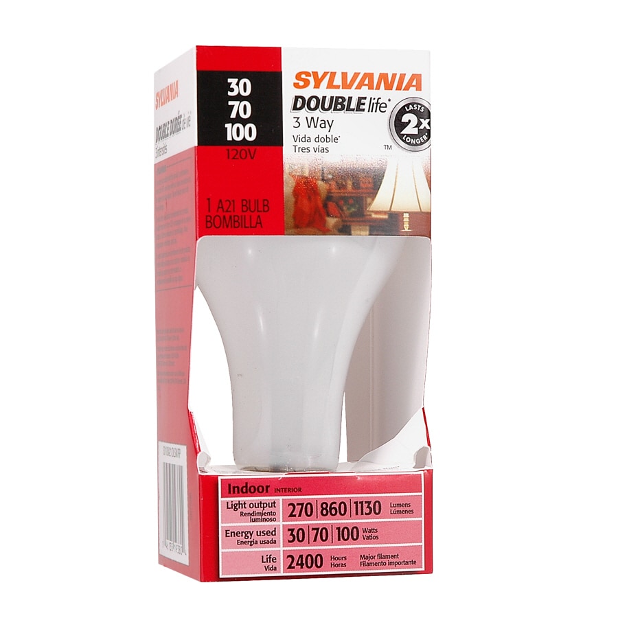 SYLVANIA 19363 30/70/100-WATT DBL LIFE 3