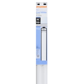 SYLVANIA 2-Pack 93.91-in Recessed Double Contact 110-Watt 4100 K Cool White Fluorescent Light Bulbs