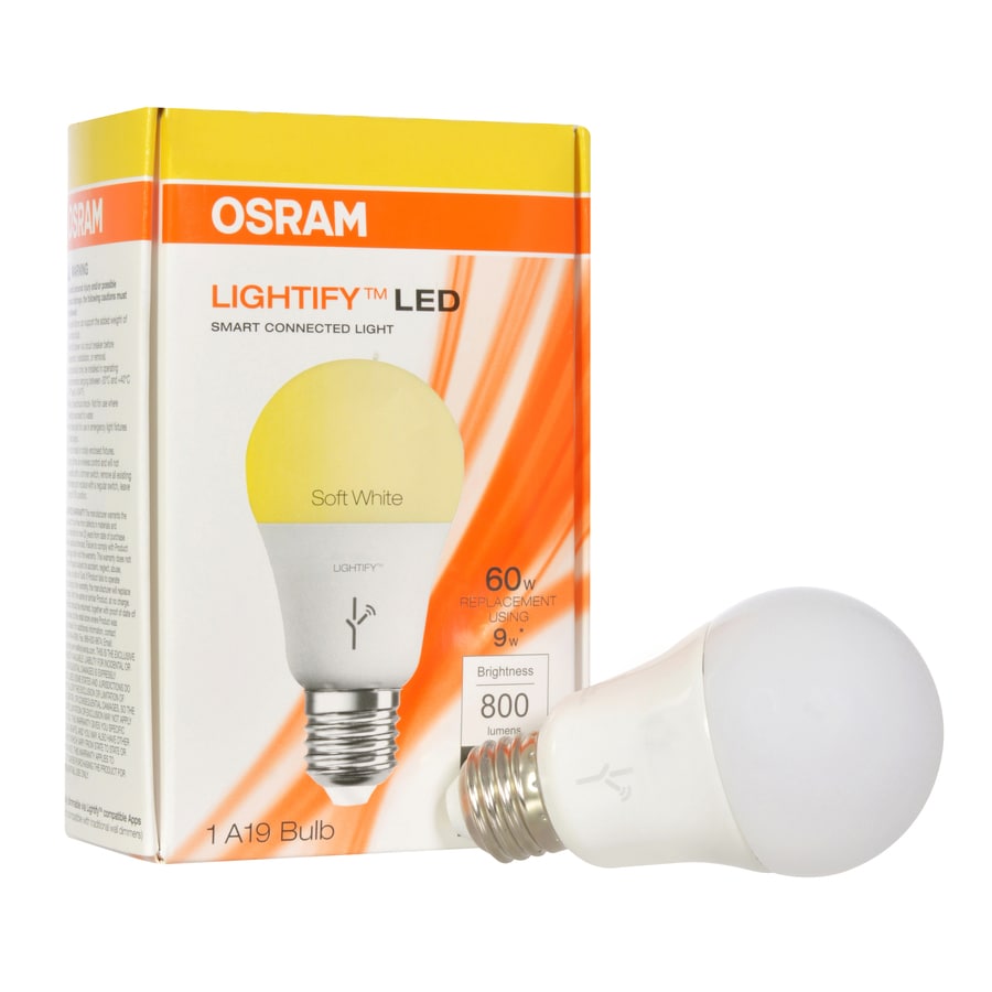 OSRAM 60-Watt EQ A19 Soft White Medium Base (e-26) Dimmable LED