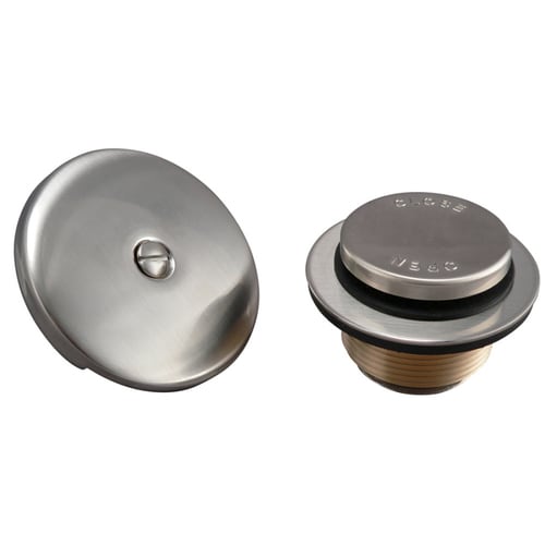 Keeney 1.5in Brushed Nickel Foot Lock Drain at
