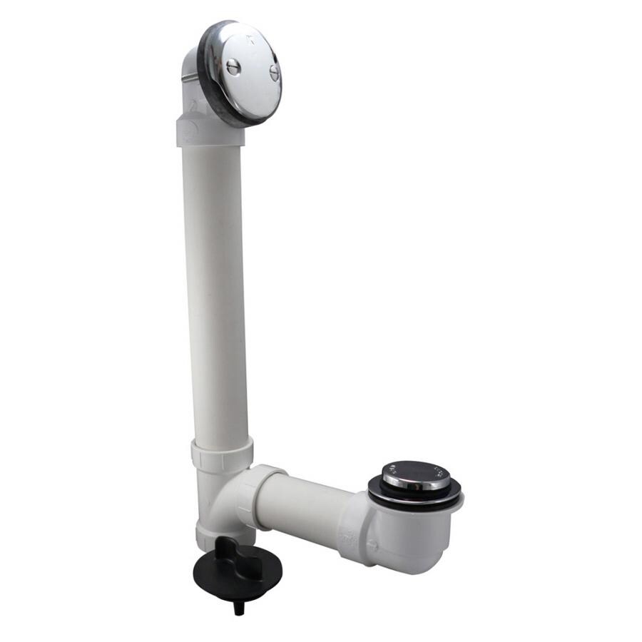 Plumb Pak 630PVCTP 1-1/2-in Chrome Foot Lock with PVC Pipe